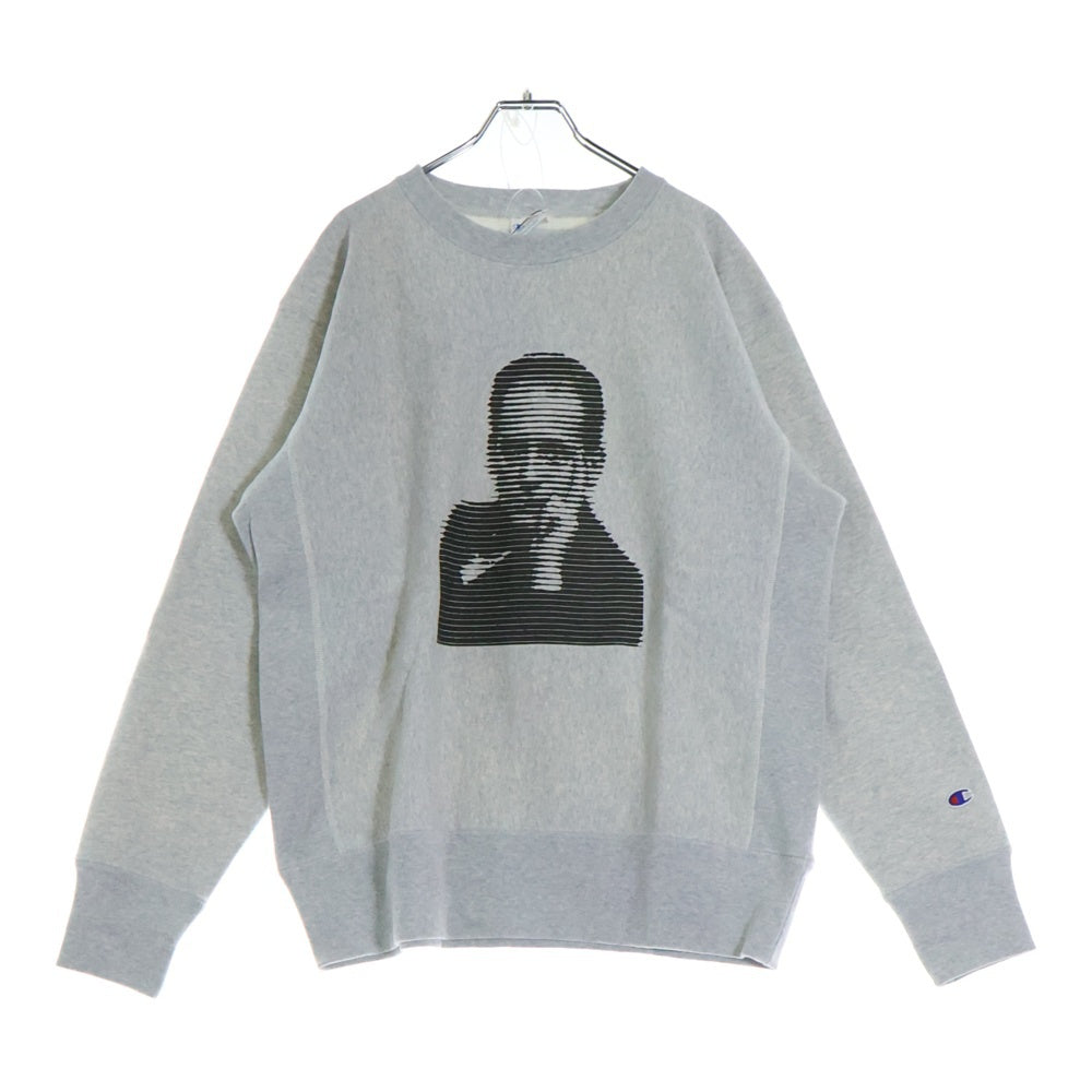 CHAMPION(チャンピオン) ×VARIOUS ARTISTS REVERSE WEAVE SWEATSHIRT ヴァリアス アーティスト リバースウィーブ クルーネックスウェットトレーナー グレー C8-Z027