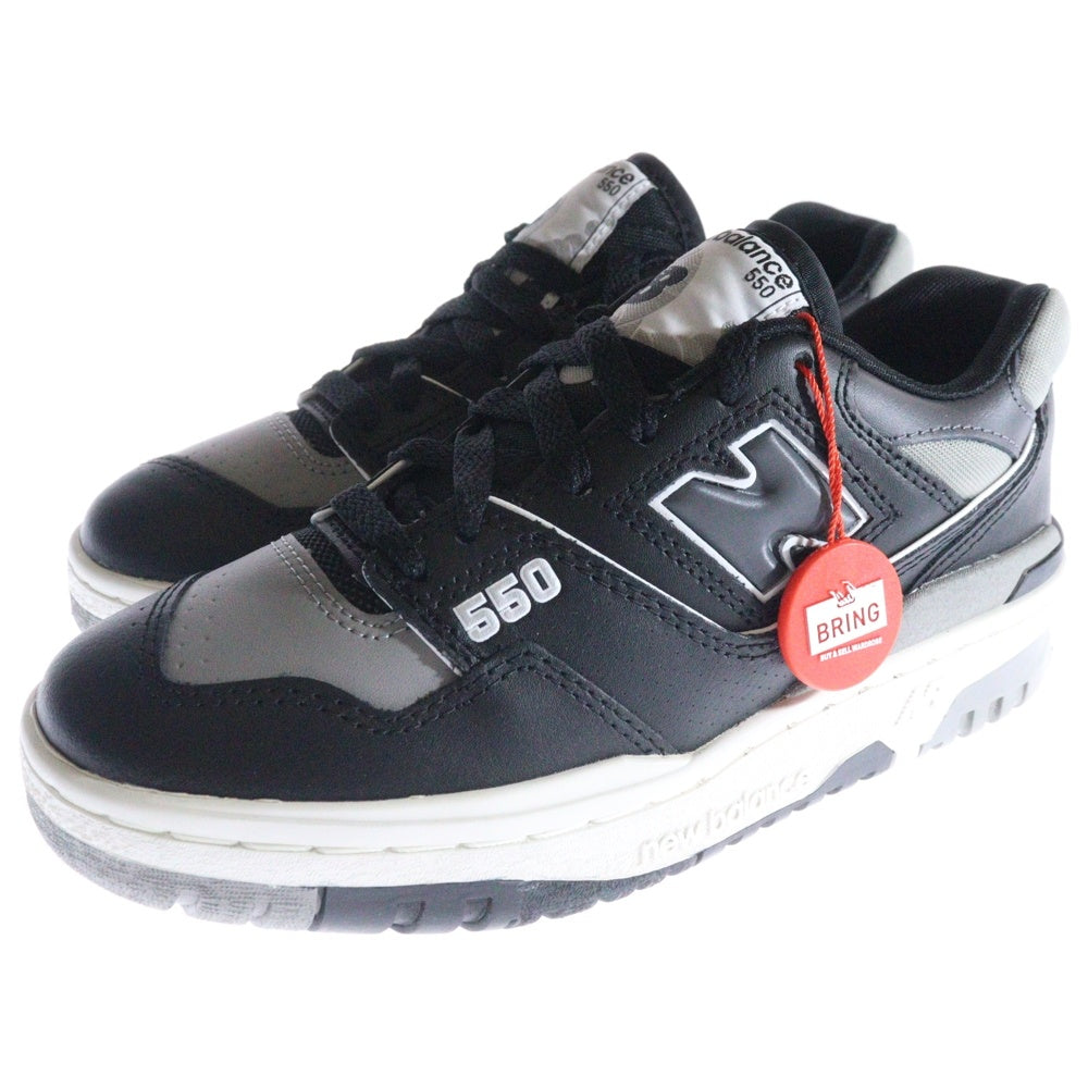 New Balance(ニューバランス) BB550 レザーローカットスニーカー レディース ブラック US4/22cm BB550SR1