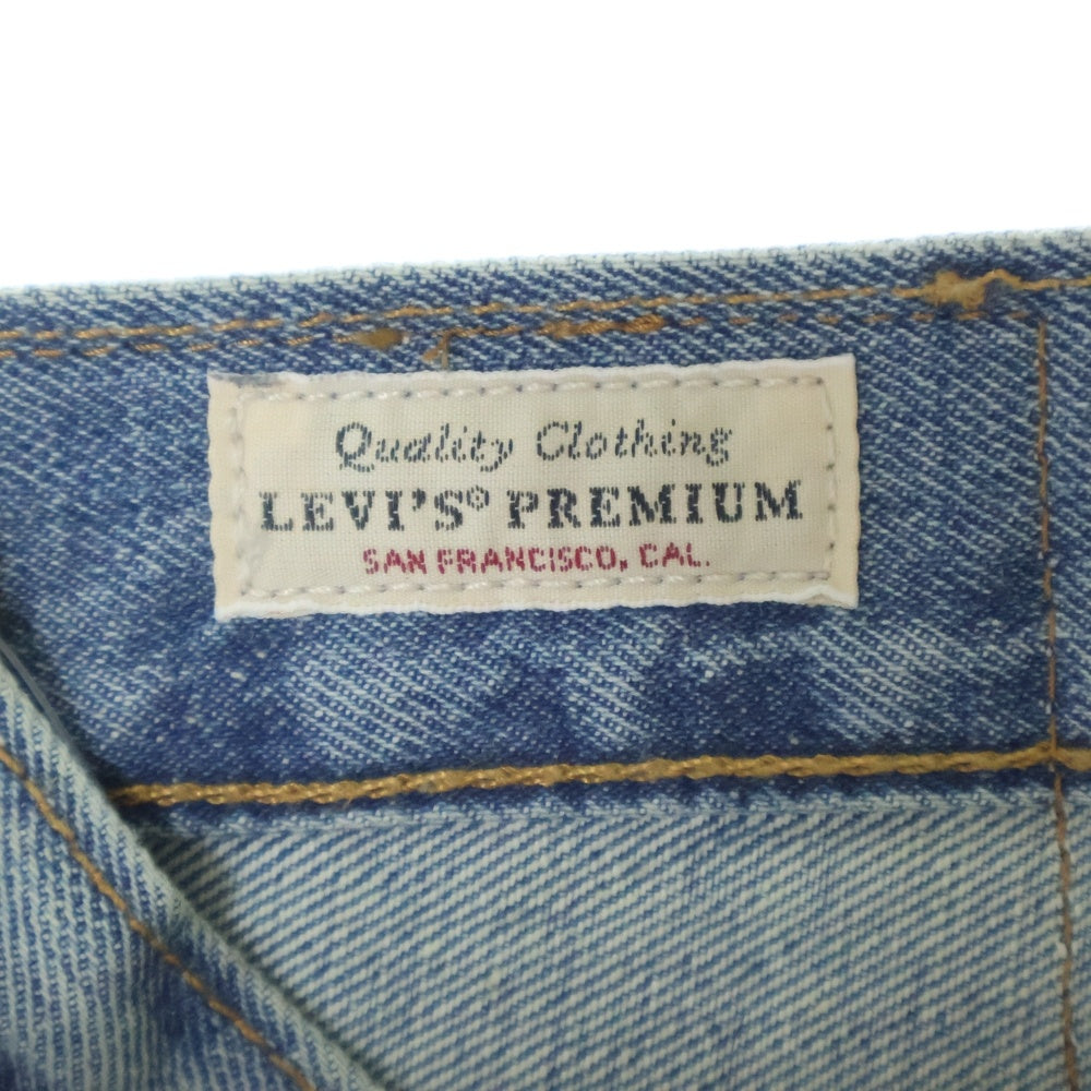Levi's premium(リーバイスプレミアム) 501 Selvedge Denim ダメージ加工 セルビッジ デニムパンツ ストレートジーンズ インディゴ PC9-00501-3481