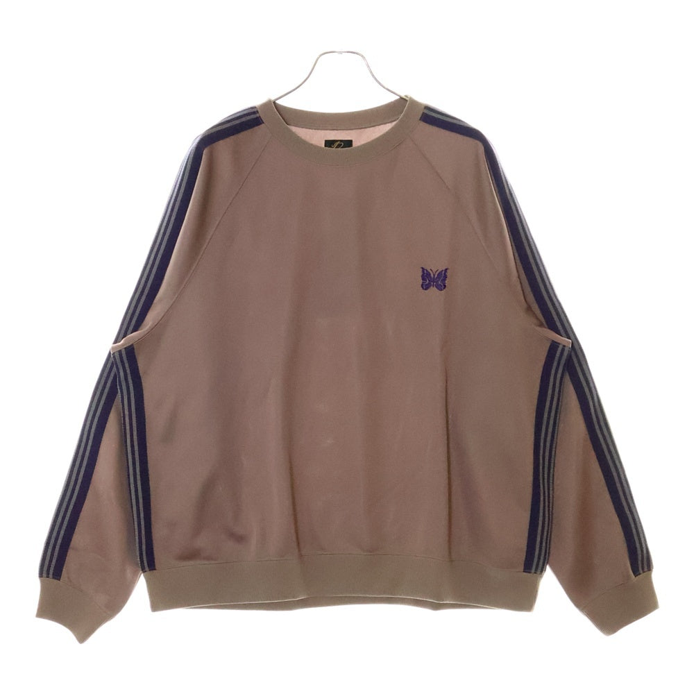 Needles(ニードルス) 22AW Track Crew Neck Shirt クルーネックトラックシャツ ベージュ LQ228