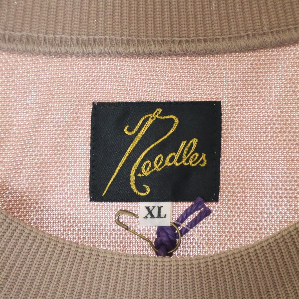 Needles(ニードルス) 22AW Track Crew Neck Shirt クルーネックトラックシャツ ベージュ LQ228