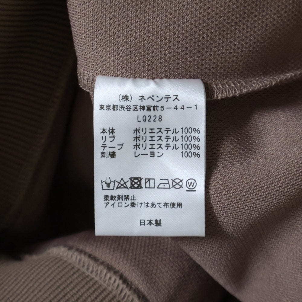 Needles(ニードルス) 22AW Track Crew Neck Shirt クルーネックトラックシャツ ベージュ LQ228