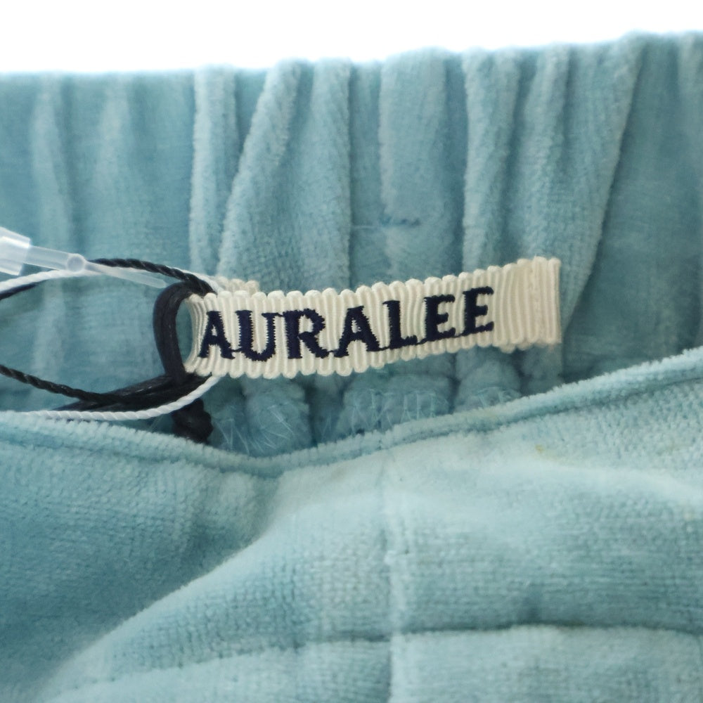 AURALEE(オーラリー) ORGANIC COTTON VELOUR PANTS ベロアトラックパンツ ブルー A22SP02CV