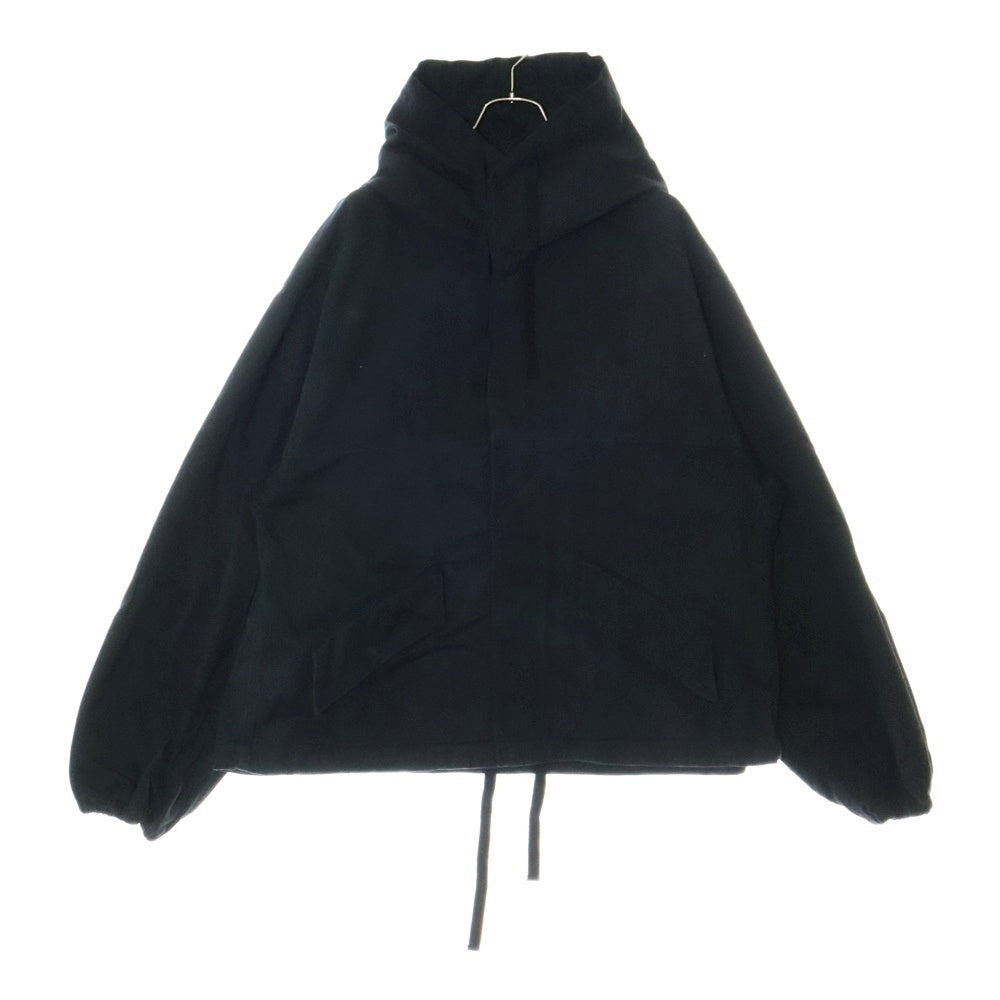 ANCELLM(アンセルム) 24AW DRILL HOODIE JACKET ドリルフーディージャケット ブラック ANC-SH47-B