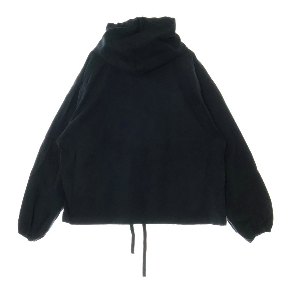 ANCELLM(アンセルム) 24AW DRILL HOODIE JACKET ドリルフーディージャケット ブラック ANC-SH47-B