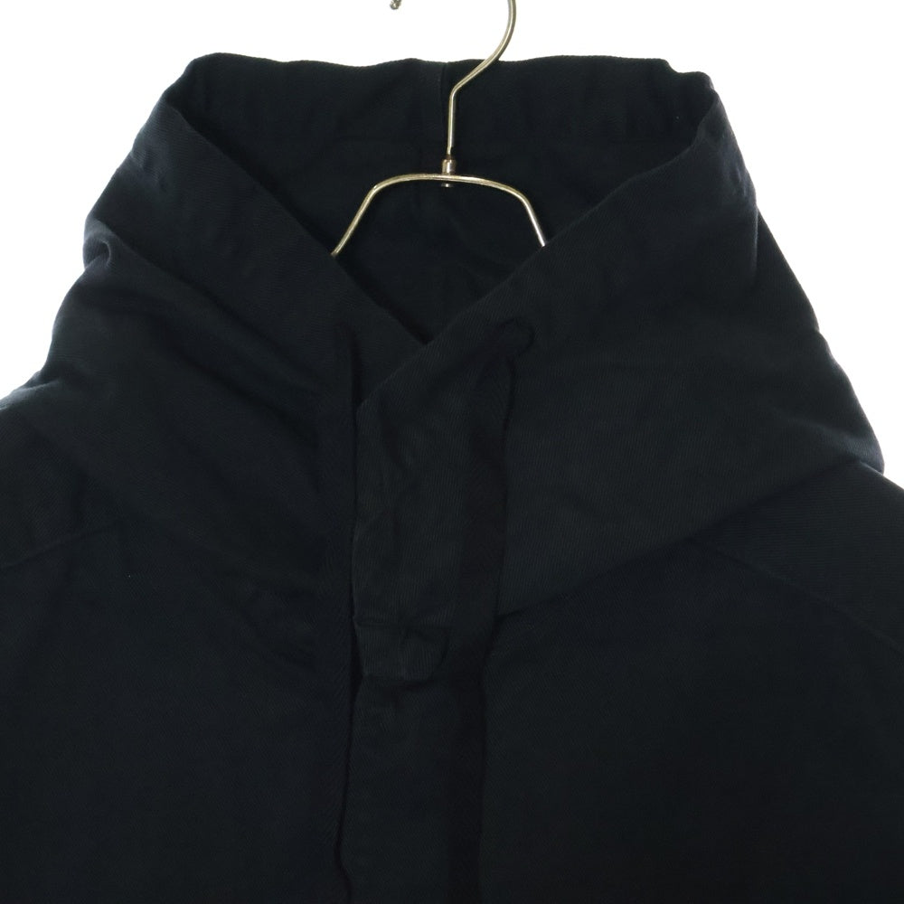 ANCELLM(アンセルム) 24AW DRILL HOODIE JACKET ドリルフーディージャケット ブラック ANC-SH47-B