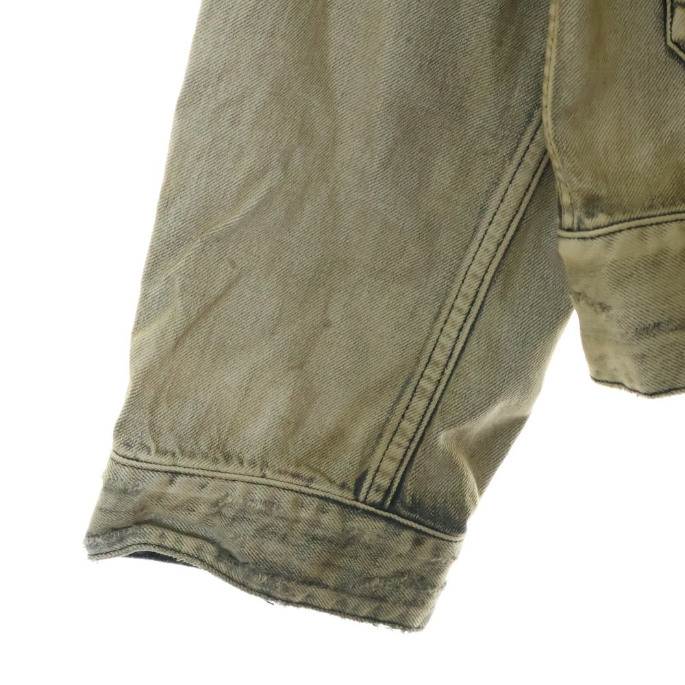 ANCELLM(アンセルム) 24SS CRASH DENIM JACKET TYPE-2 クラッシュ加工 デニムジャケット グレー ANC-JK32