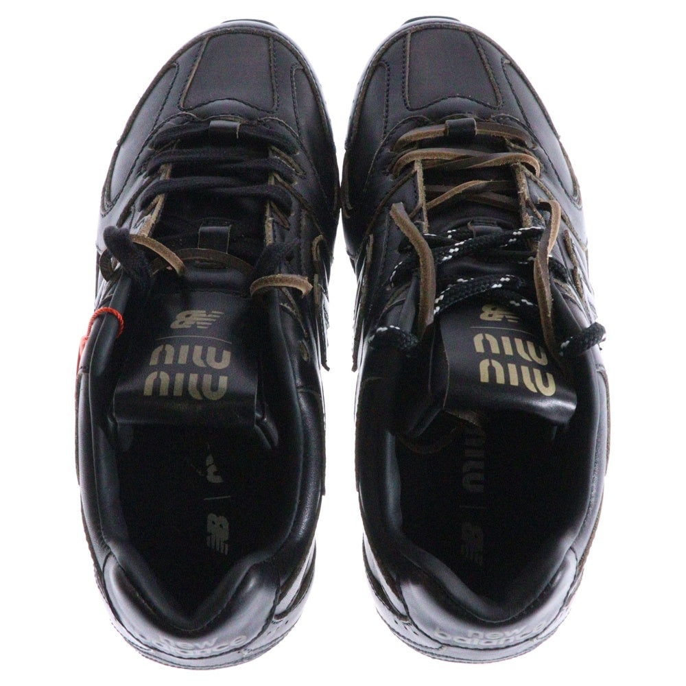 New Balance(ニューバランス) ×Miu Miu 530SL ミュウミュウ レザーローカットスニーカー レディース ブラウン 5E165E