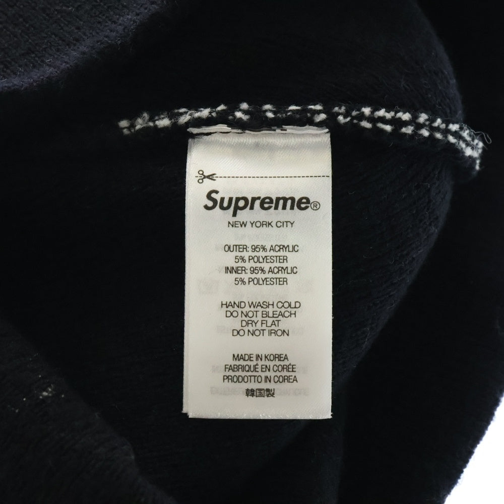 SUPREME(シュプリーム) 24AW ×Thrasher Beanie スラッシャー ロゴジャガード ビーニー ニット帽 ブラック