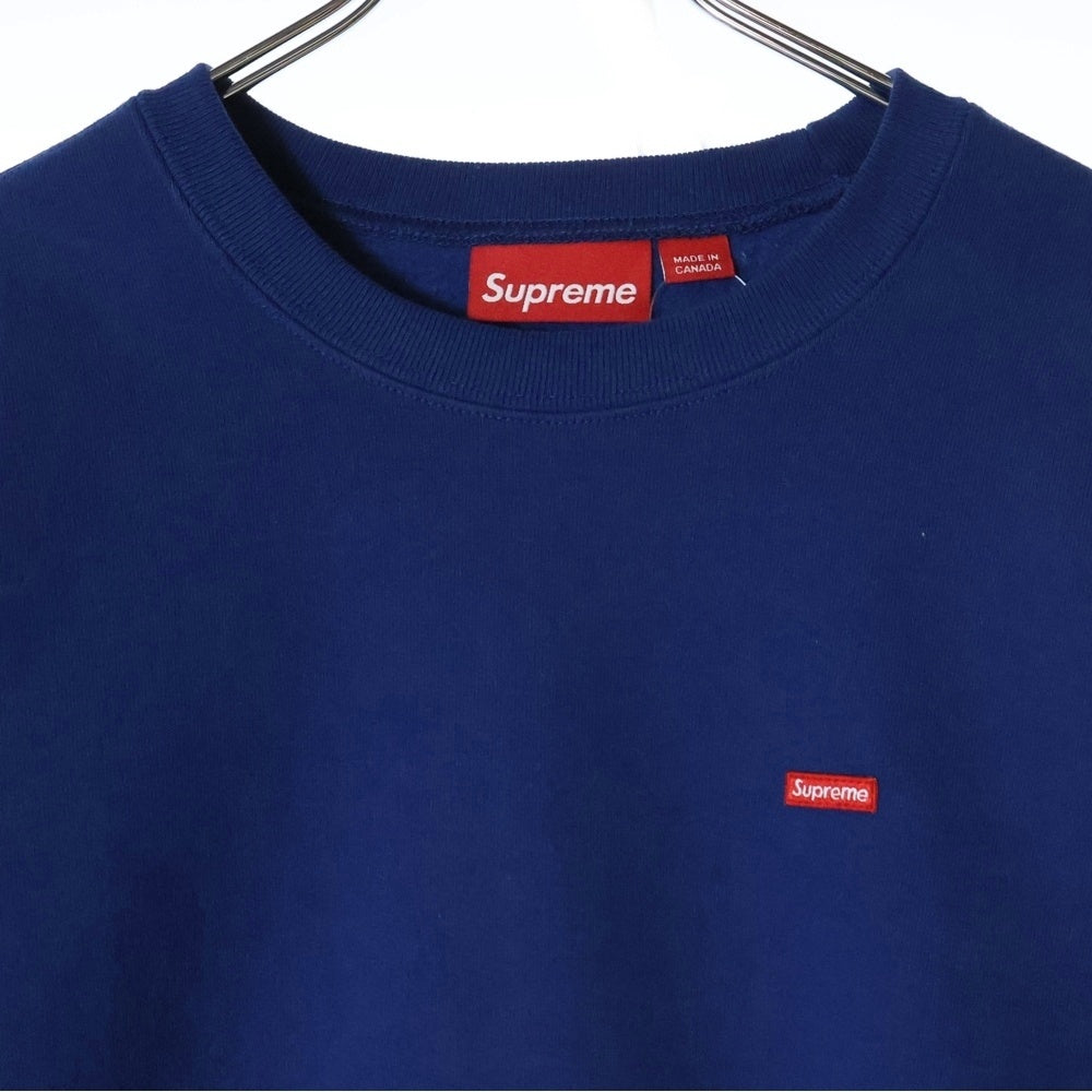 SUPREME(シュプリーム) 24AW Small Box Crewneck スモールボックスロゴ クルーネックスウェット ブルー