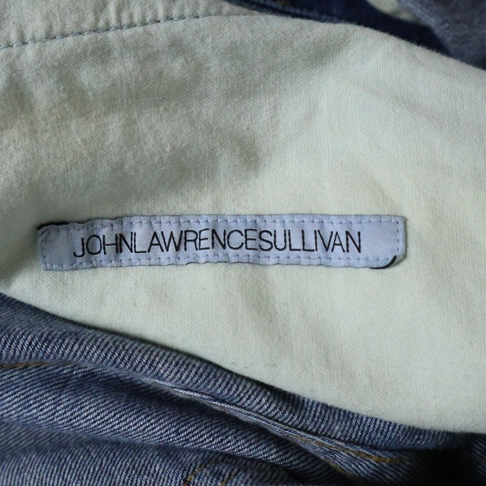 JOHN LAWRENCE SULLIVAN(ジョンローレンスサリバン) フロントタックワイドデニムパンツ ワイドデニムストレートデニムパンツ PT15-56-64 インディゴ