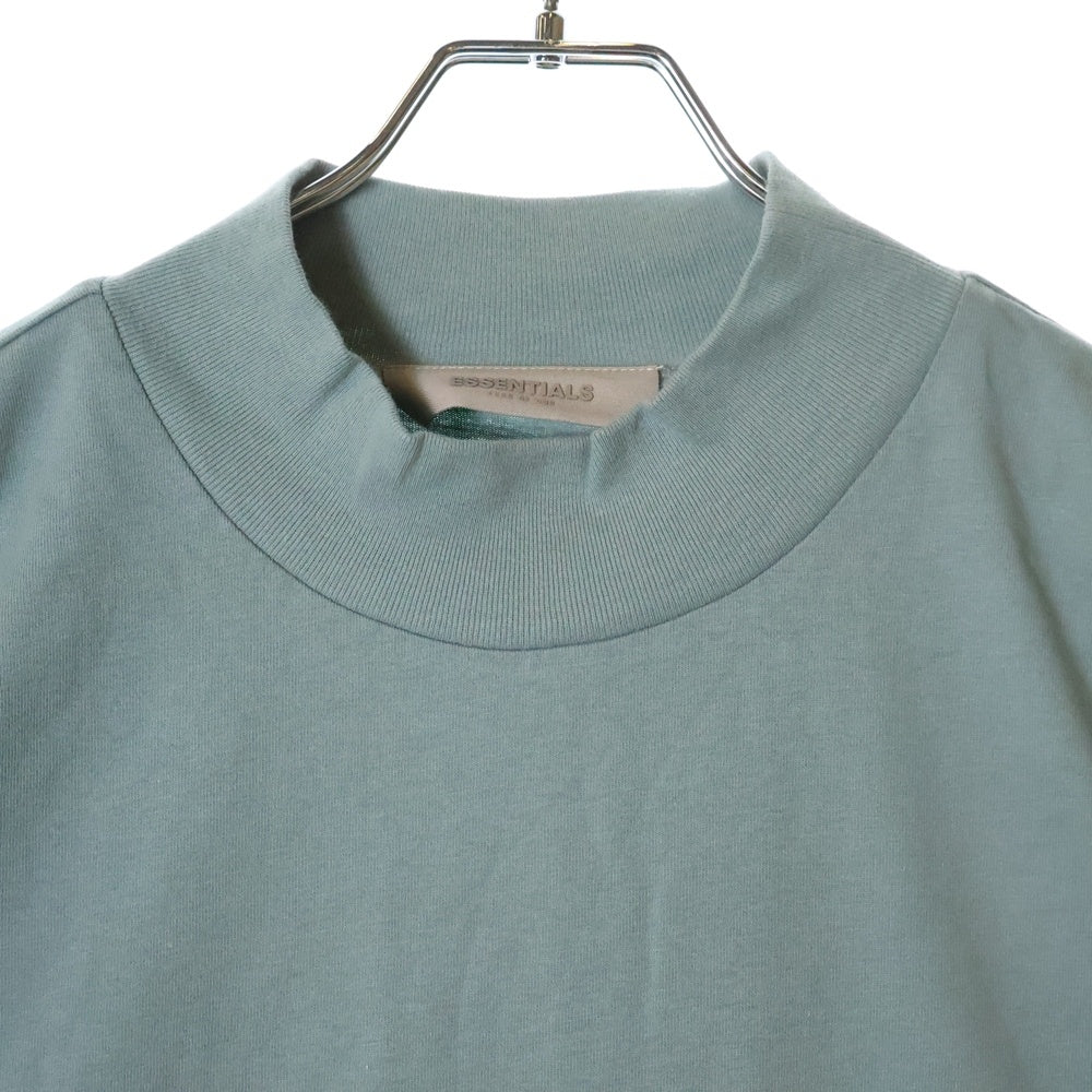 FEAR OF GOD ESSENTIALS(フィアオブゴッド エッセンシャルズ) L/S T-SHIRT ラバーロゴ 長袖Tシャツ ロンT ブルー