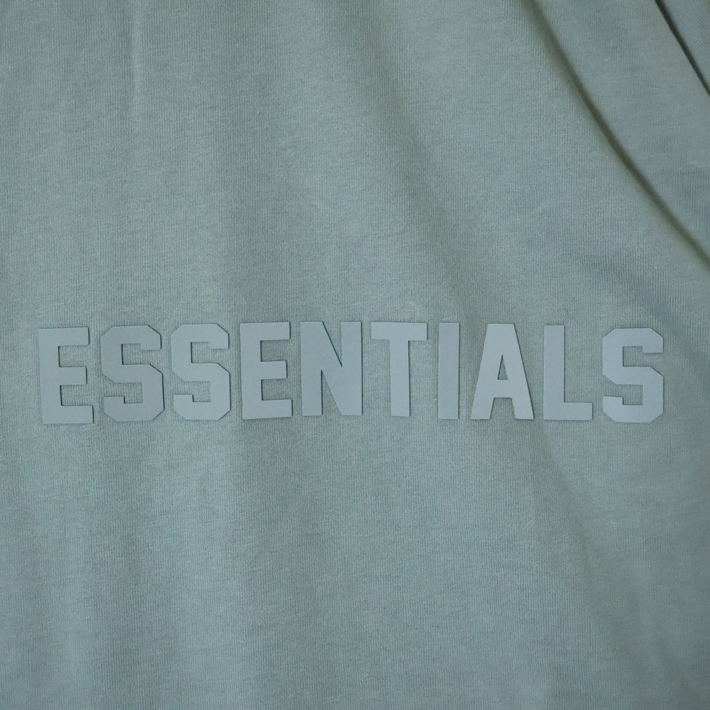 FEAR OF GOD ESSENTIALS(フィアオブゴッド エッセンシャルズ) L/S T-SHIRT ラバーロゴ 長袖Tシャツ ロンT ブルー