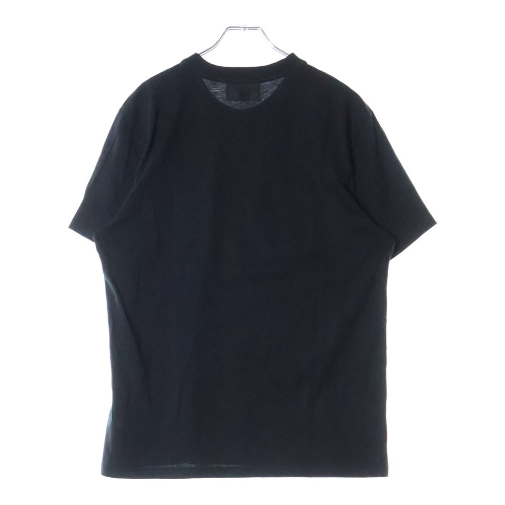 AMI Alexandre Mattiussi(アミアレクサンドルマテュッシ) AMI DE COEUR T-SHIRT ロゴ刺繍 半袖Tシャツ ブラック BFUTS001.724