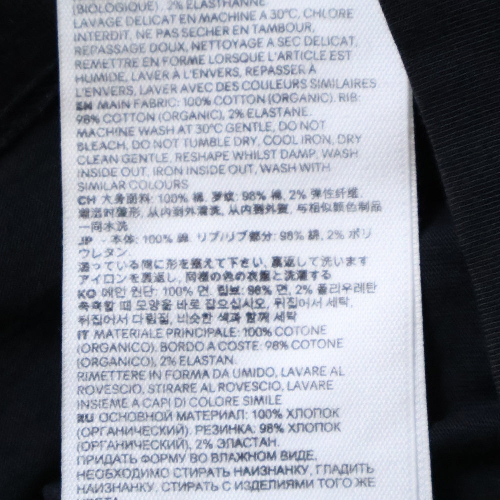 AMI Alexandre Mattiussi(アミアレクサンドルマテュッシ) AMI DE COEUR T-SHIRT ロゴ刺繍 半袖Tシャツ ブラック BFUTS001.724