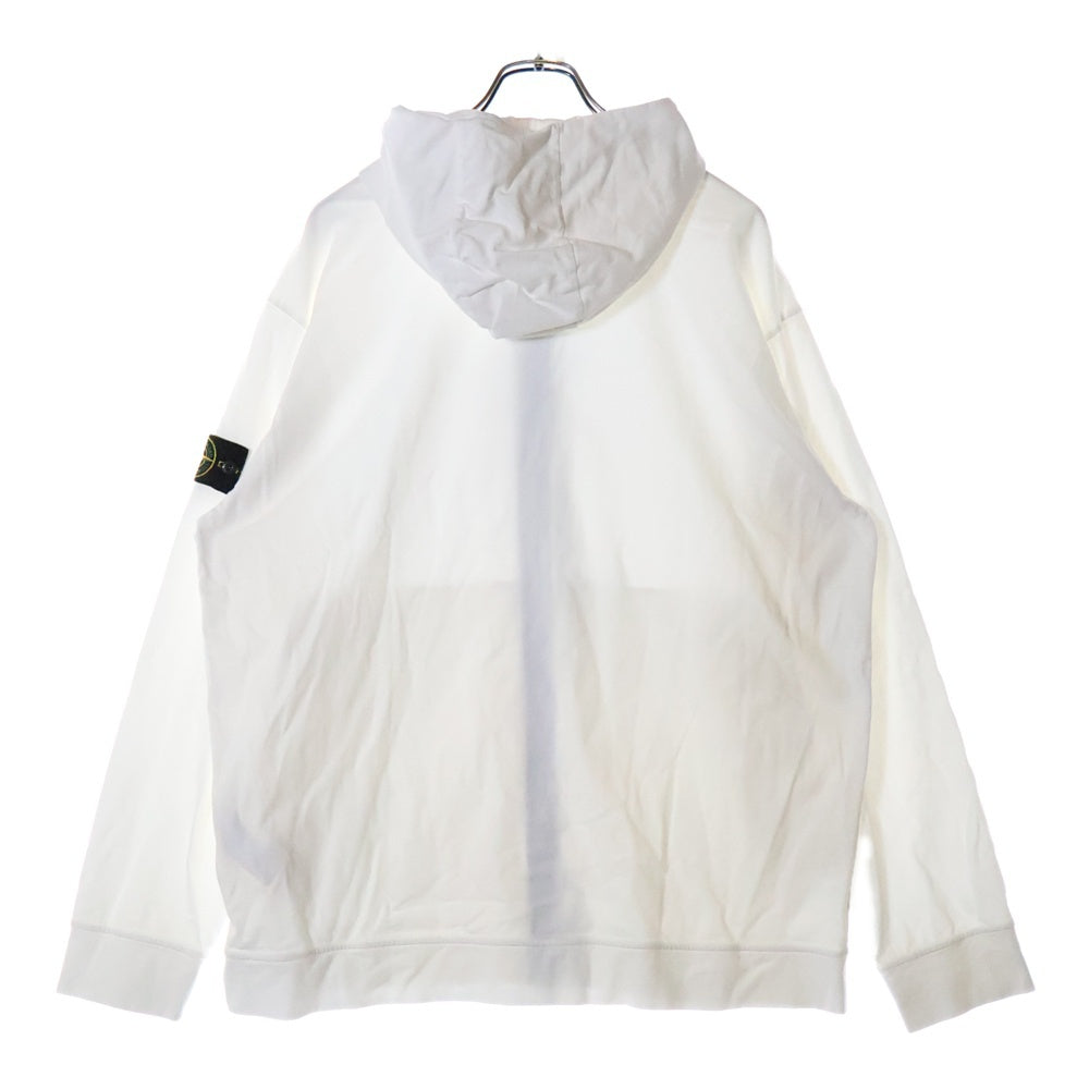 STONE ISLAND(ストーンアイランド) Zip Up Hoodie ロゴワッペン ジップアップスウェットパーカー フーディー ホワイト 761563650