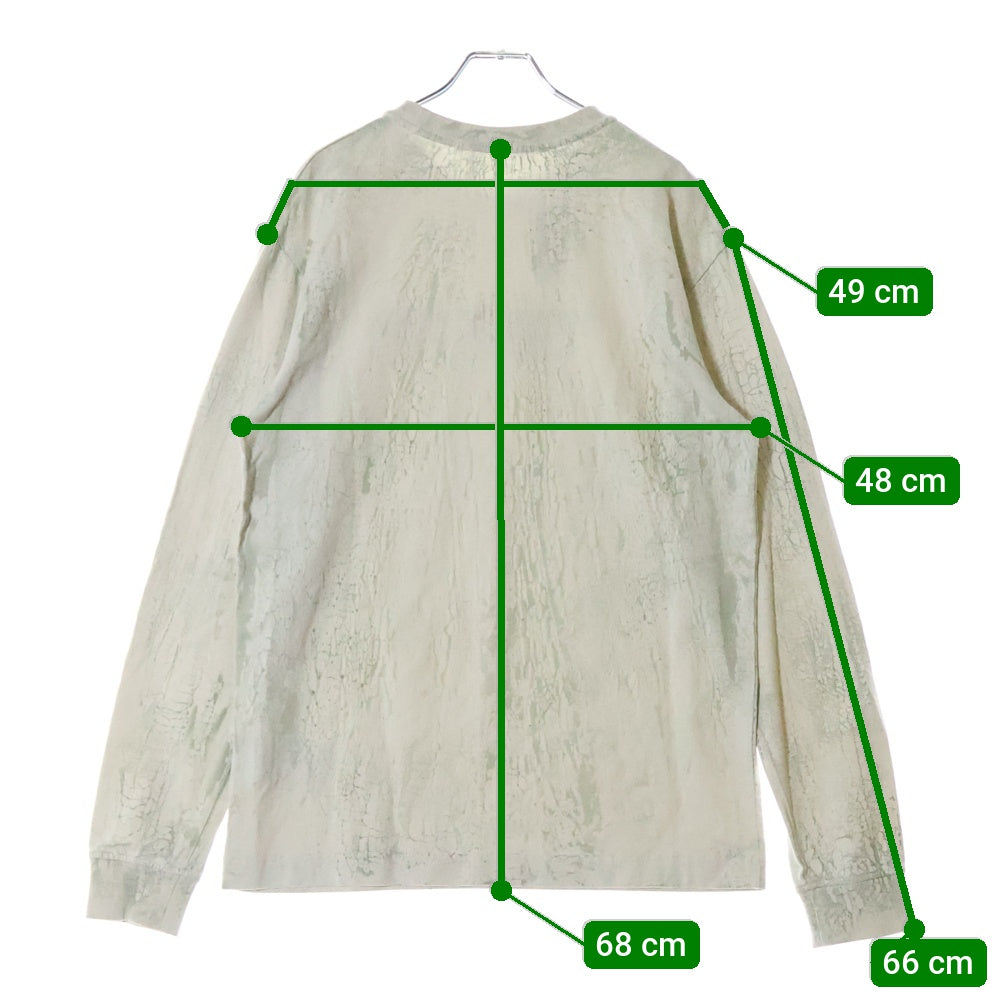 ALEXANDER WANG(アレキサンダーワン) Emboss L/S T-Shirt 長袖Tシャツ ロンT グリーン
