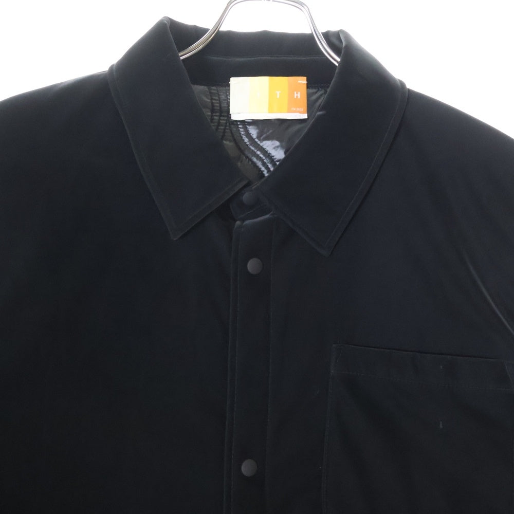 KITH(キス) 22AW Brixton Puffed Shirt Jacket パッファーシャツジャケット ブラック KHM010154