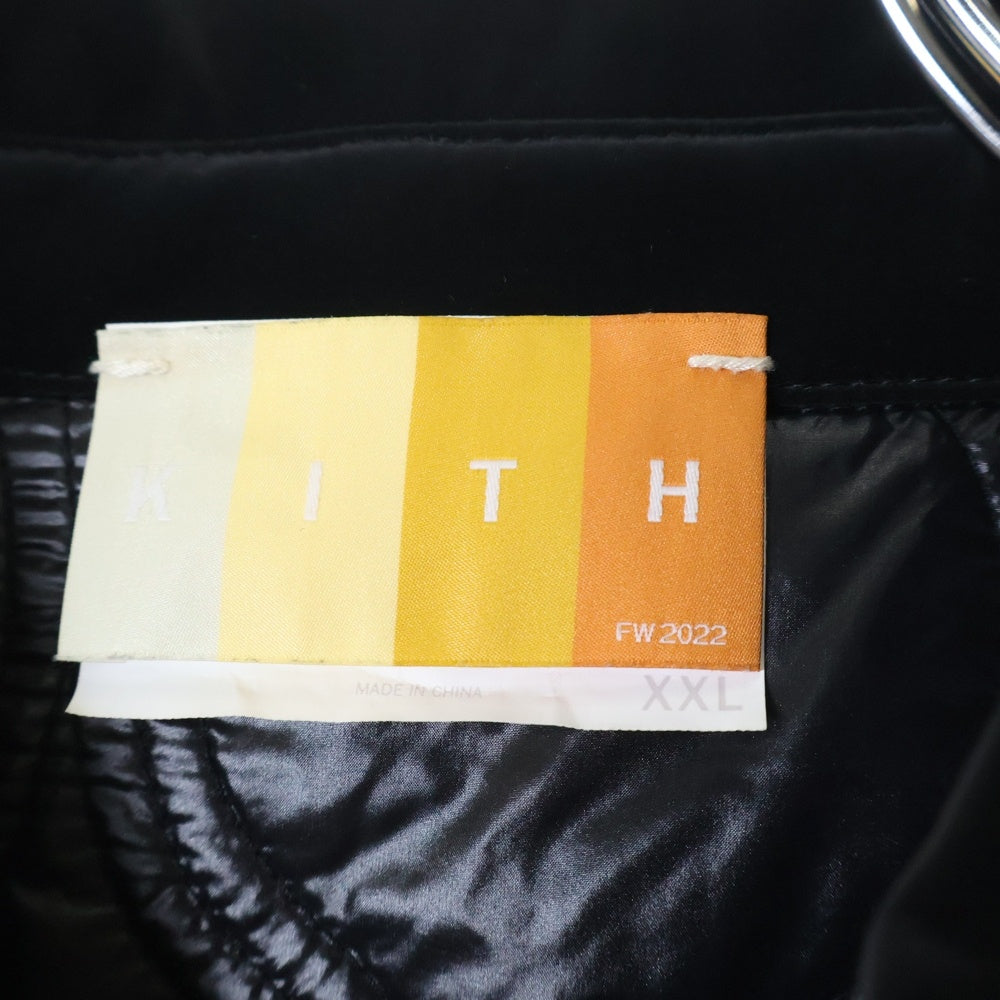 KITH(キス) 22AW Brixton Puffed Shirt Jacket パッファーシャツジャケット ブラック KHM010154