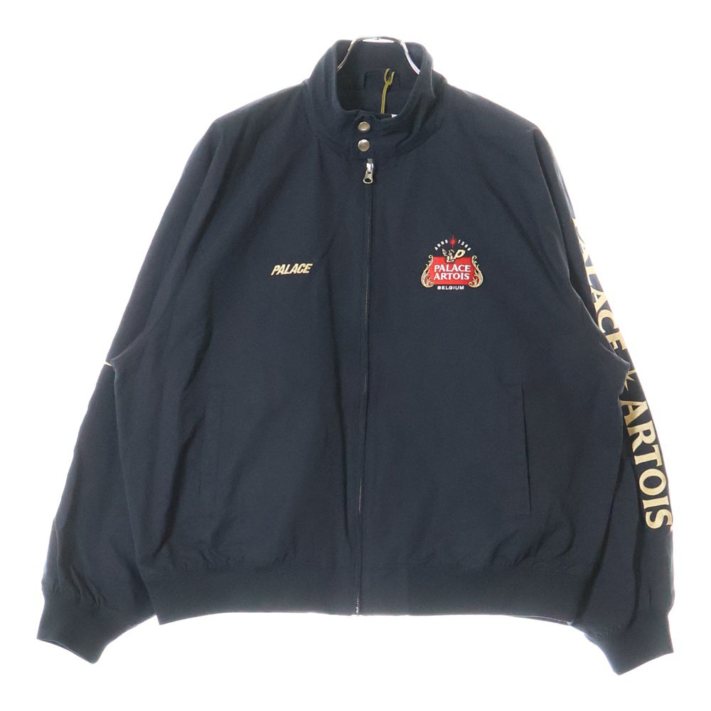 Palace Skateboards(パレススケートボーズ) STELLA ARTOIS MATCH JACKET ステラ アルトワ マッチジャケット ロゴ刺繍ナイロントラックジャケット ブラック
