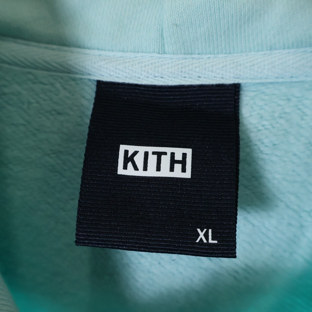 KITH(キス) 21AW Cyber Monday Hoodie サイバーマンデー ボックスロゴ プルオーバースウェットパーカー フーディー ブルー KHM030148