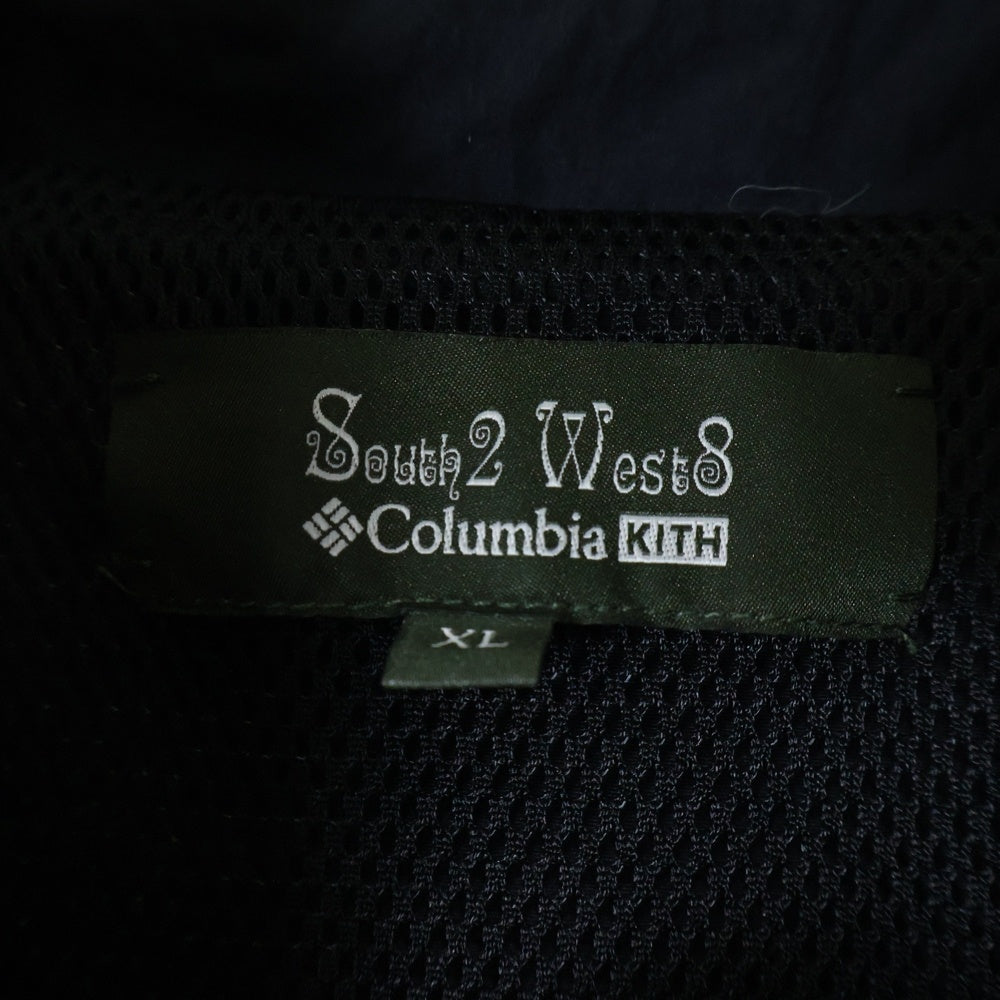 KITH(キス) South2 West8 Columbia Multi Pocket Jacket サウスツーウェストエイト コロンビア マルチポケット ナイロンジャケット ブラック/ブルー KHM010785