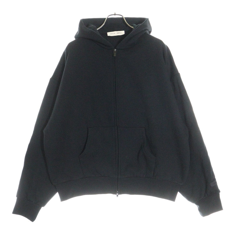 FEAR OF GOD ESSENTIALS(フィアオブゴッド エッセンシャルズ) CLASSIC FULL ZIP UP HOODIE バックロゴ フルジップ スウェットパーカー フーディー ブラック
