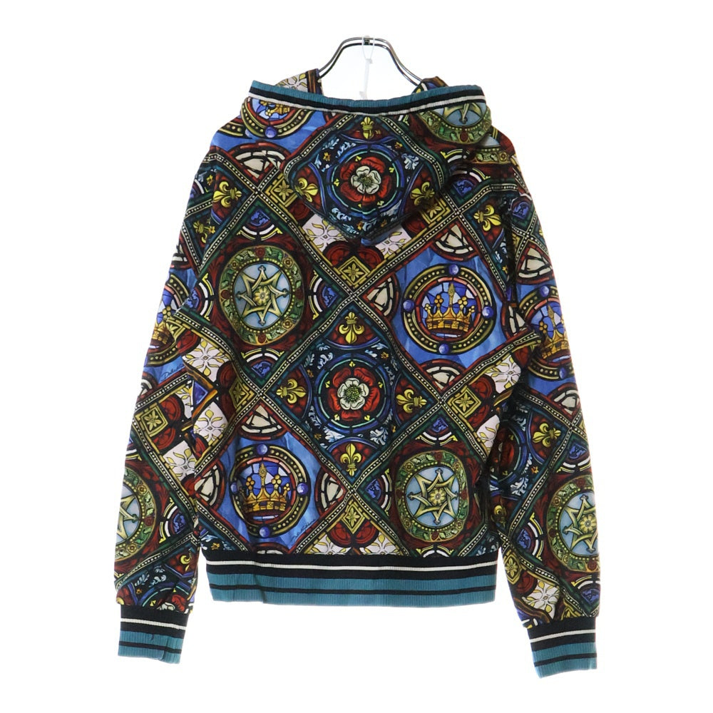DOLCE & GABBANA(ドルチェアンドガッバーナ) Hoodie 総柄 プルオーバースウェットパーカー フーディー マルチ G9QW1T FS7HO
