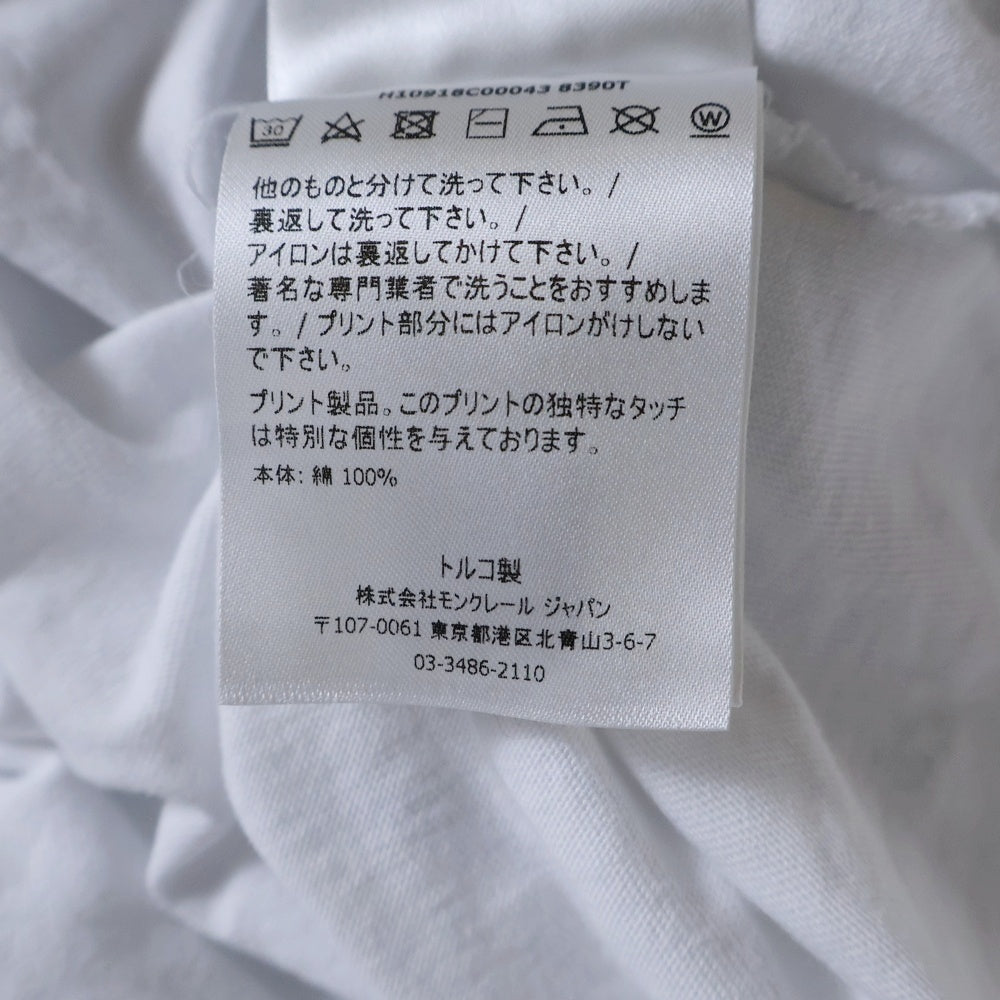 MONCLER(モンクレール) SS T SHIRT ロゴ 半袖Tシャツ ホワイト H10918C00043 8390T