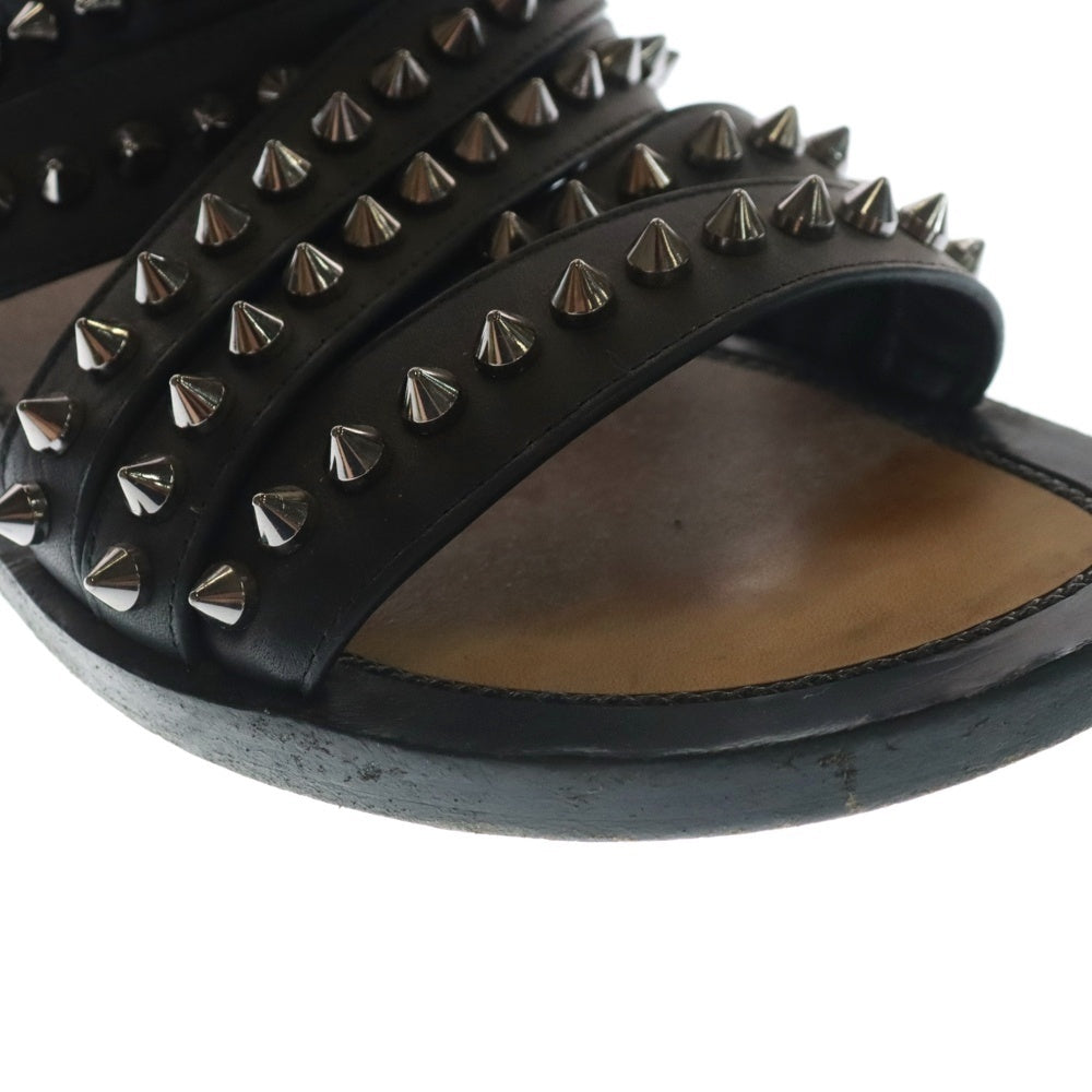 CHRISTIAN LOUBOUTIN(クリスチャンルブタン) スタッズ 装飾 レザーサンダル ブラック