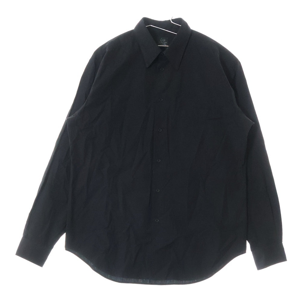 Yohji Yamamoto COSTUME D'HOMME(ヨウジヤマモト コスチュームドオム) SUIT BROAD U-CDH BASIC SHIRT ベーシック コットン 長袖シャツ ブラック HJ-B83-050