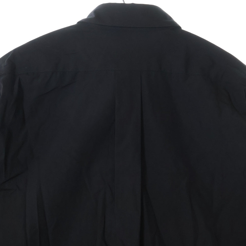 Yohji Yamamoto COSTUME D'HOMME(ヨウジヤマモト コスチュームドオム) SUIT BROAD U-CDH BASIC SHIRT ベーシック コットン 長袖シャツ ブラック HJ-B83-050