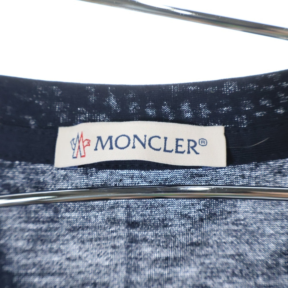 MONCLER(モンクレール) フロントロゴワッペン付き 半袖Tシャツ カットソー ブラック I10918C00058 8390Y