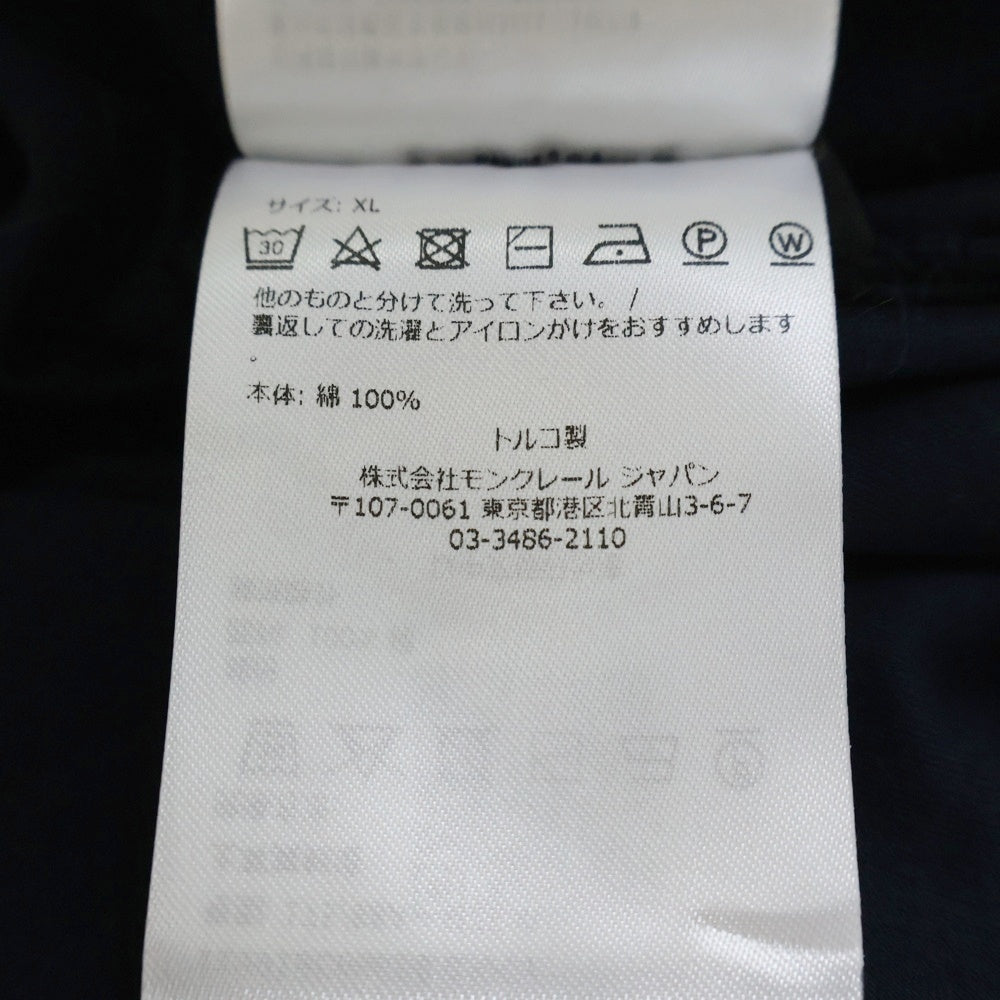MONCLER(モンクレール) フロントロゴワッペン付き 半袖Tシャツ カットソー ブラック I10918C00058 8390Y