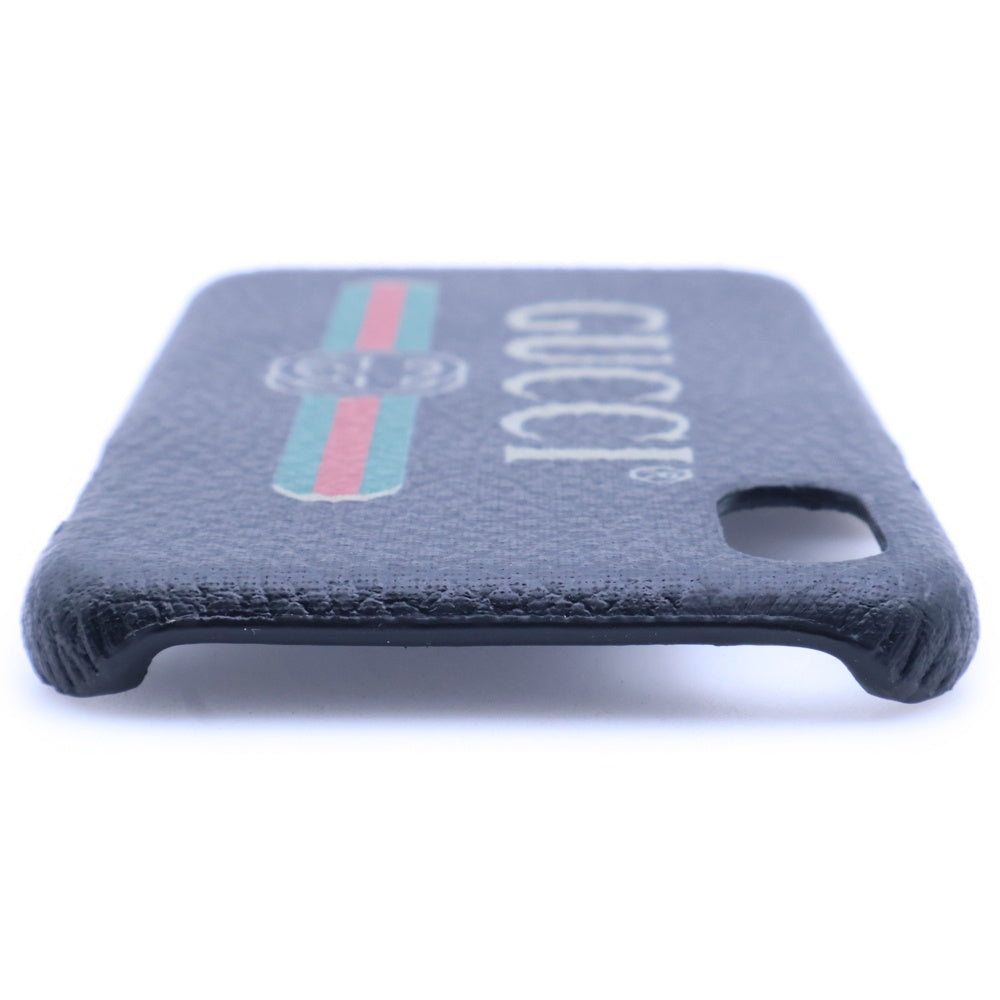 GUCCI(グッチ) シェリーライン iPhoneケース X/XS用 スマホカバー ブラック