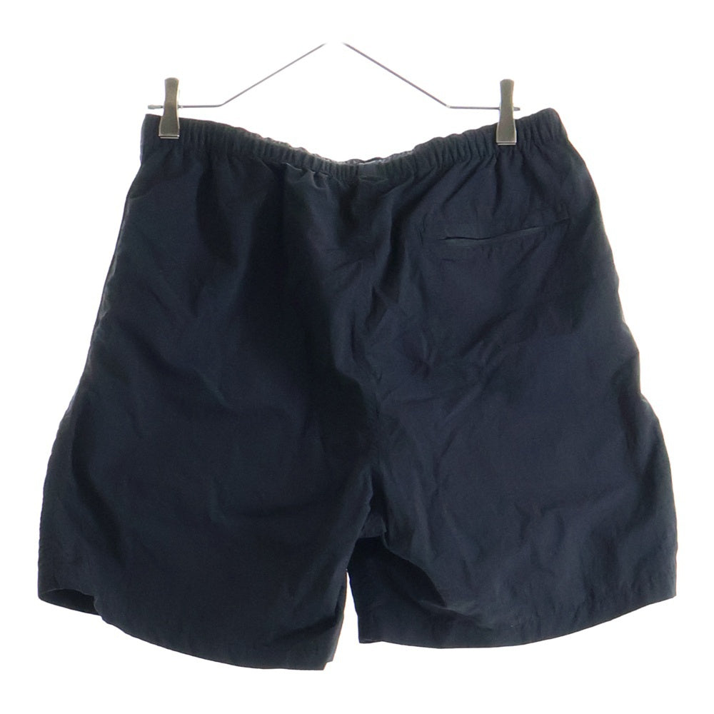 THISISNEVERTHAT(ディスイズネバーザット) 24SS Jogging Short ロゴ刺繍 ナイロンショーツ ハーフパンツ ブラック TN241WSONS04