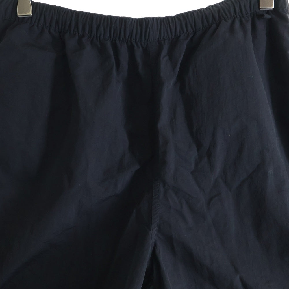 THISISNEVERTHAT(ディスイズネバーザット) 24SS Jogging Short ロゴ刺繍 ナイロンショーツ ハーフパンツ ブラック TN241WSONS04