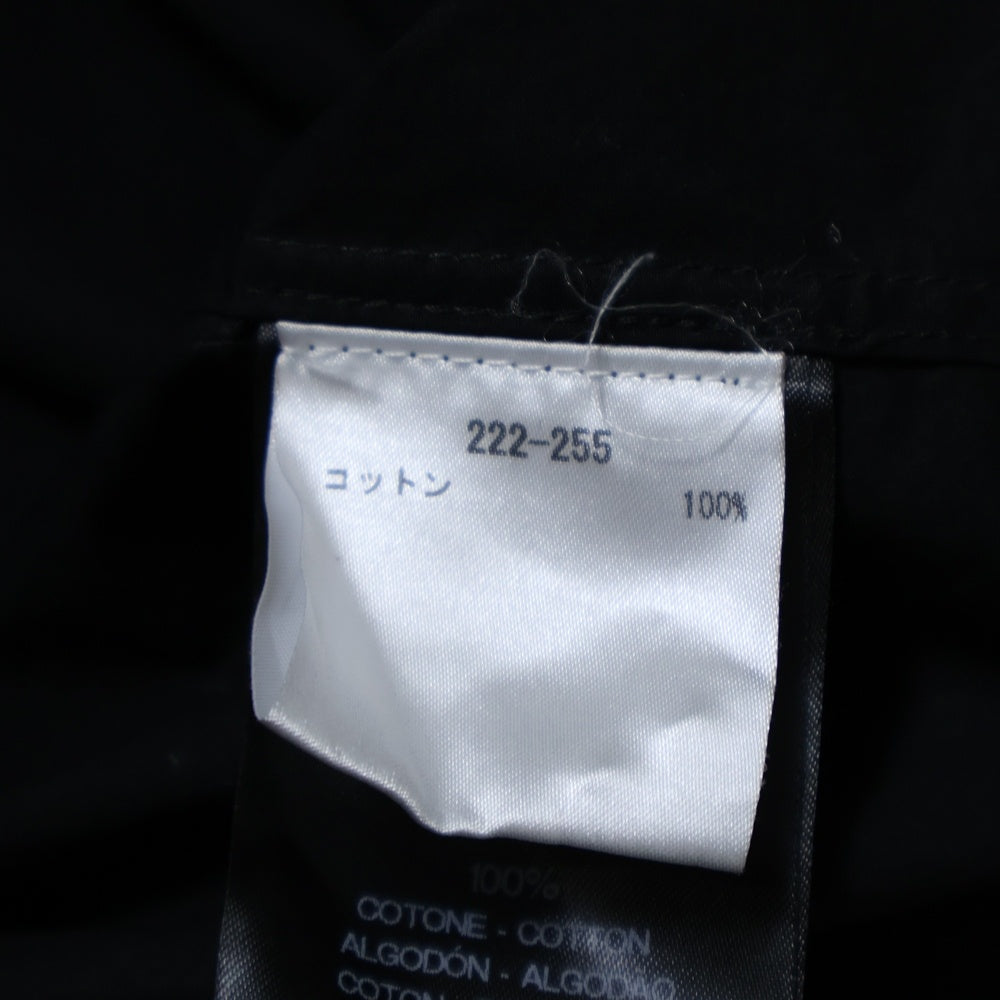 RAF SIMONS(ラフシモンズ) 22AW Bicolor Americano Shirt ロゴ刺繍 長袖シャツ ブラック 222-255