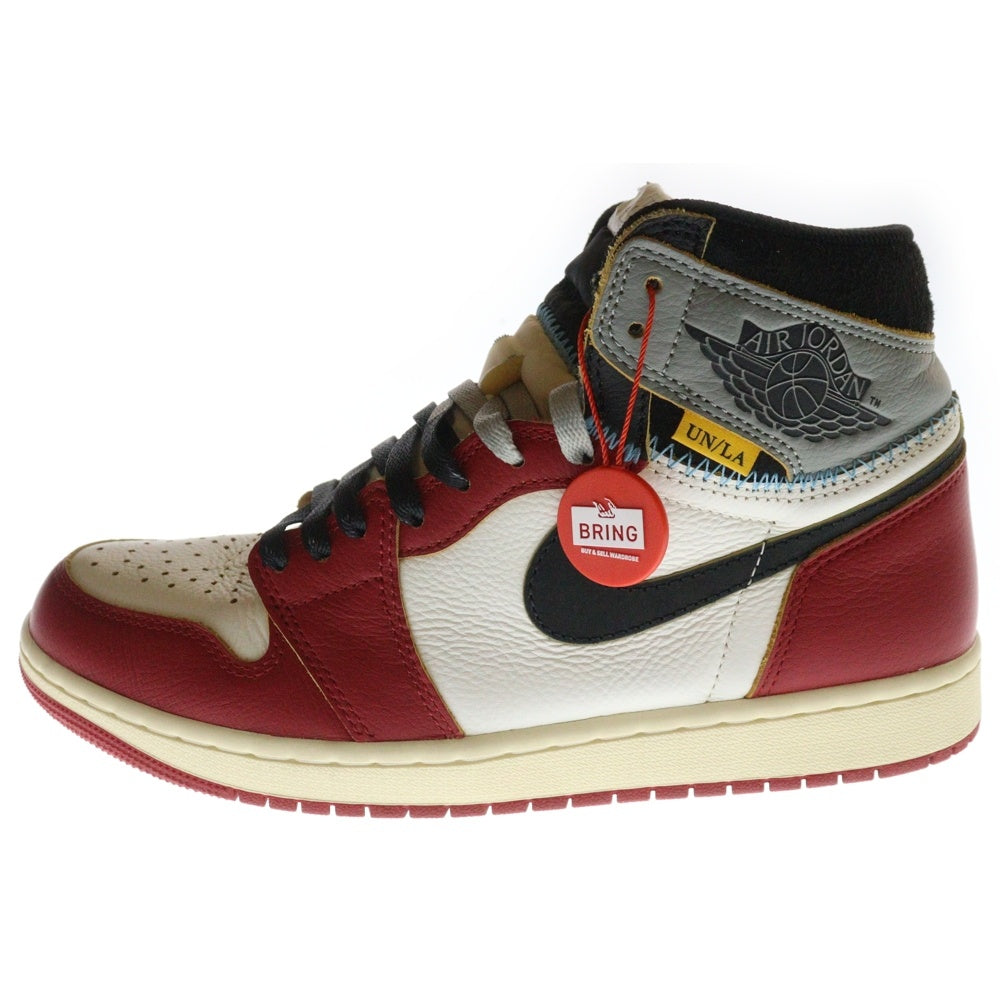 NIKE(ナイキ) ×UNION AIR JORDAN1 RETRO HIGH OG ユニオン エアジョーダン1 ハイカットスニーカー レッド US9.5/27.5cm HV8563-600