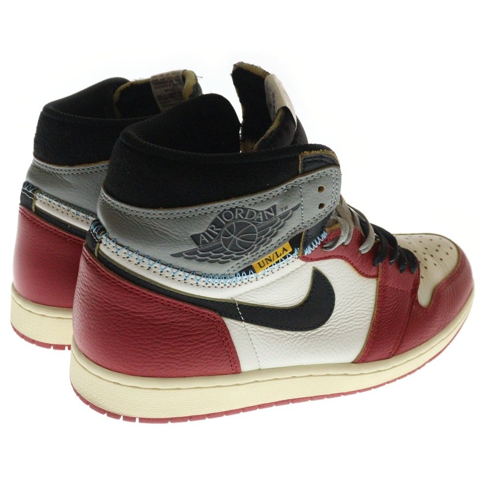 NIKE(ナイキ) ×UNION AIR JORDAN1 RETRO HIGH OG ユニオン エアジョーダン1 ハイカットスニーカー レッド US9.5/27.5cm HV8563-600