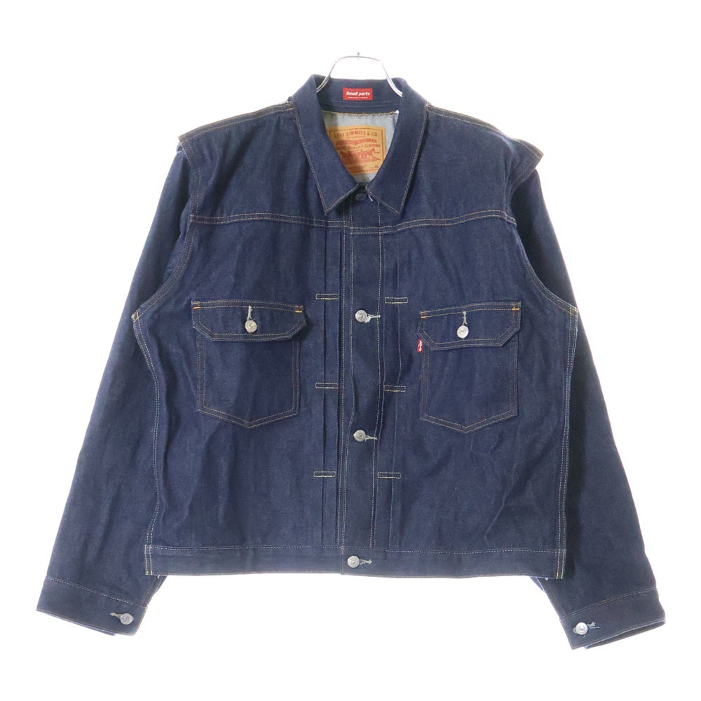 Levi's(リーバイス) ×UNDERCOVER Small Parts Type II Denim Jacket アンダーカバー ベスト切替 デニムトラッカージャケット Gジャン インディゴ 001YD-0000