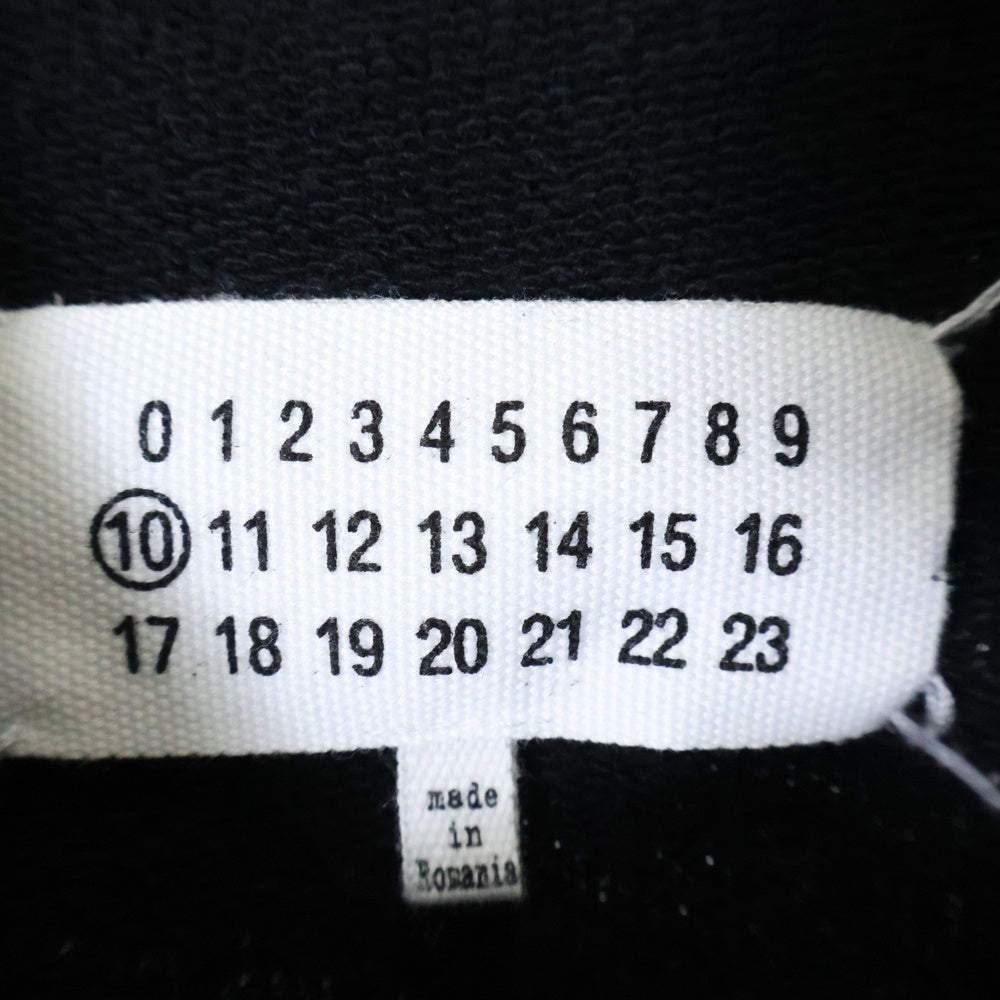Maison Margiela(メゾンマルジェラ) 23AW Hoodie ロゴ刺繍 プルオーバースウェットパーカー フーディー ブラック S50GU0167 S25503