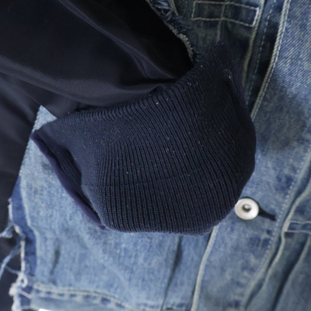 Sacai(サカイ) Denim x Nylon Twill Jacket ナイロン切替 デニムジャケット インディゴ SCM-204