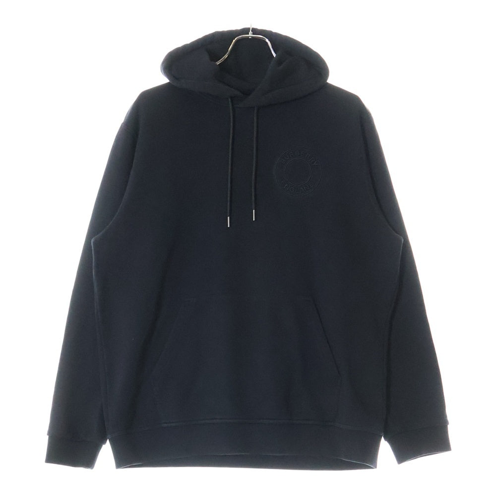 BURBERRY(バーバリー) 21AW Hoodie ロゴ刺繍 プルオーバースウェットパーカー フーディー ブラック 8042229
