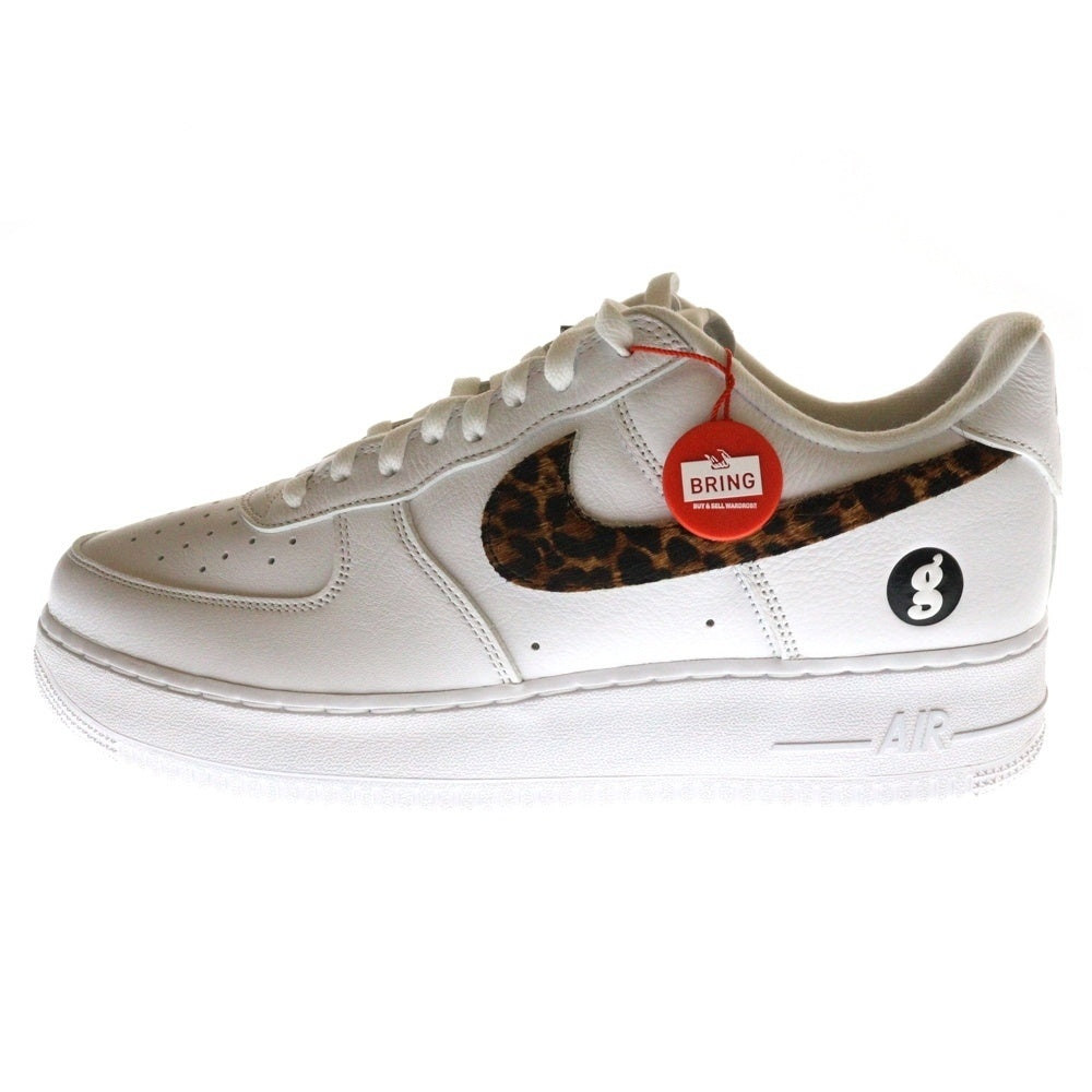 NIKE(ナイキ) 25SS ×SUPREME ×GOODENOUGH AIR FORCE1 LOW シュプリーム グッドイナフ レオパードロゴ ローカットスニーカー ホワイト US12/30cm IM3483-100