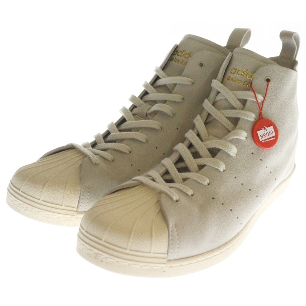 adidas Originals(アディダスオリジナルス) ×Wales Bonner WB SUPERSTAR HI ウェールズボナー スーパースターハイカットスニーカー グレー US13/31cm JQ7633
