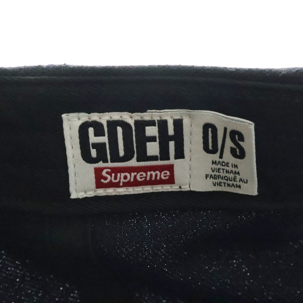 SUPREME(シュプリーム) 25SS ×GOODENOUGH 6-Panel グッドイナフ ロゴ刺繍6パネルキャップ 帽子 ネイビー
