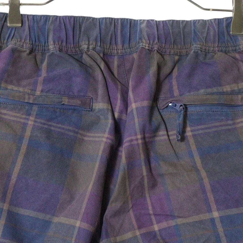 SUPREME(シュプリーム) 24SS Cotton Cinch Pant コットンシンチパンツ チェックワイドパンツ パープル