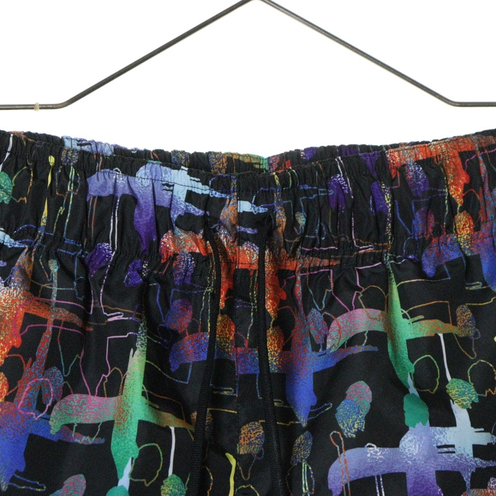 cvtvlist(カタリスト) Nylon Swim Shorts 総柄ナイロンハーフパンツ スイムショーツ ブラック 220160403