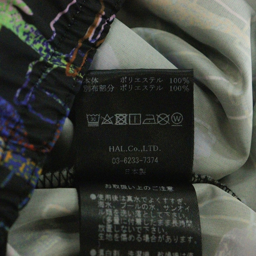 cvtvlist(カタリスト) Nylon Swim Shorts 総柄ナイロンハーフパンツ スイムショーツ ブラック 220160403